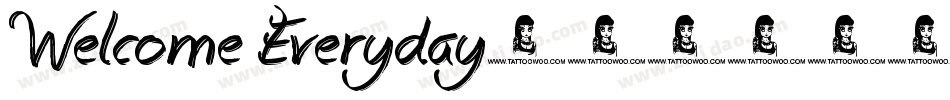 Welcome Everyday字体转换